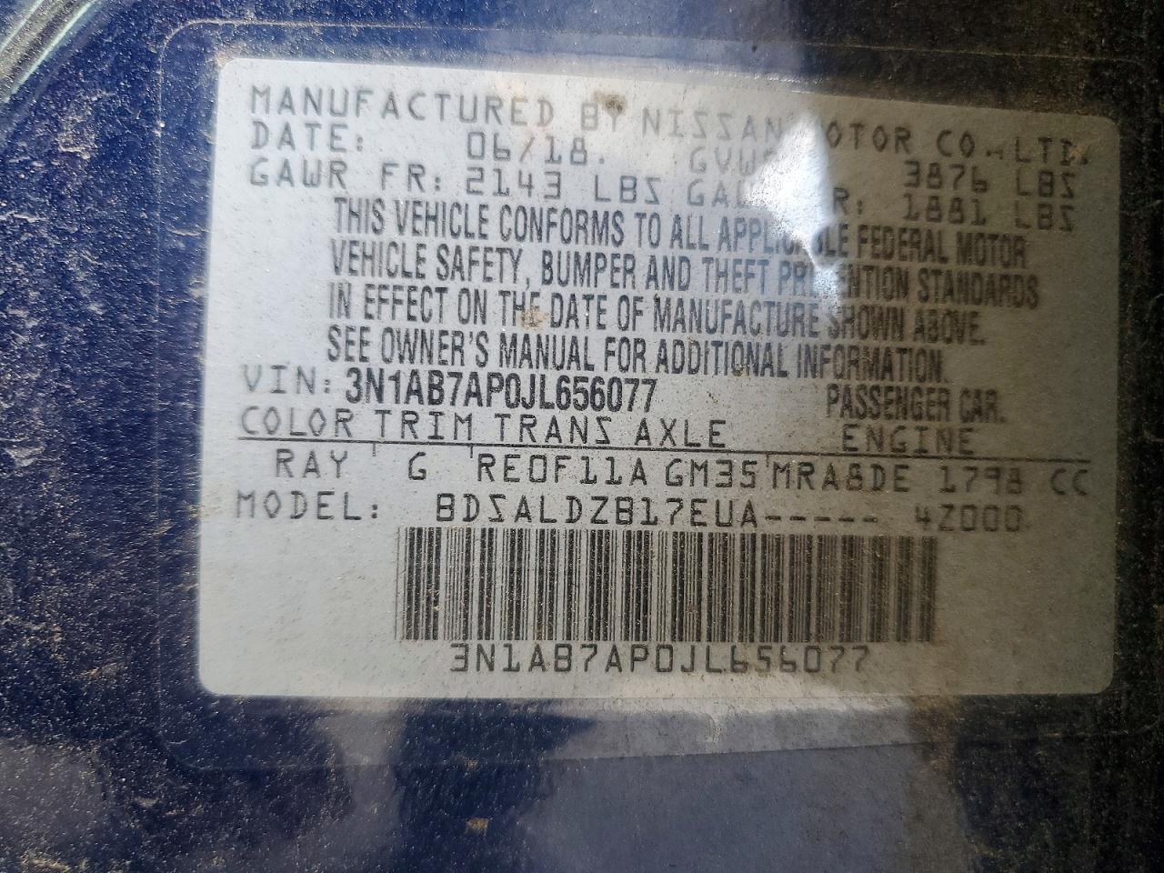 Nissan Sentra Sv