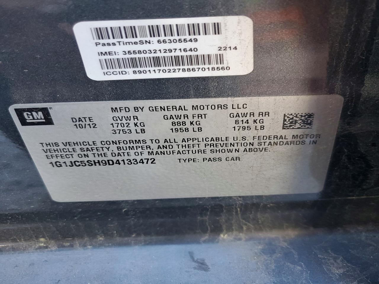 Chevrolet Sonic Lt