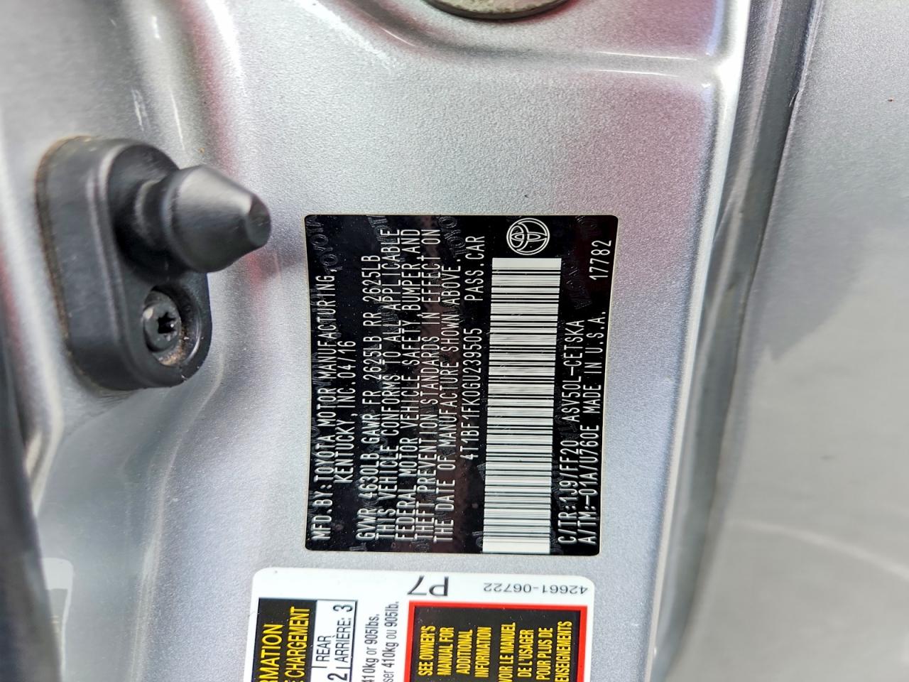 Toyota Camry Se