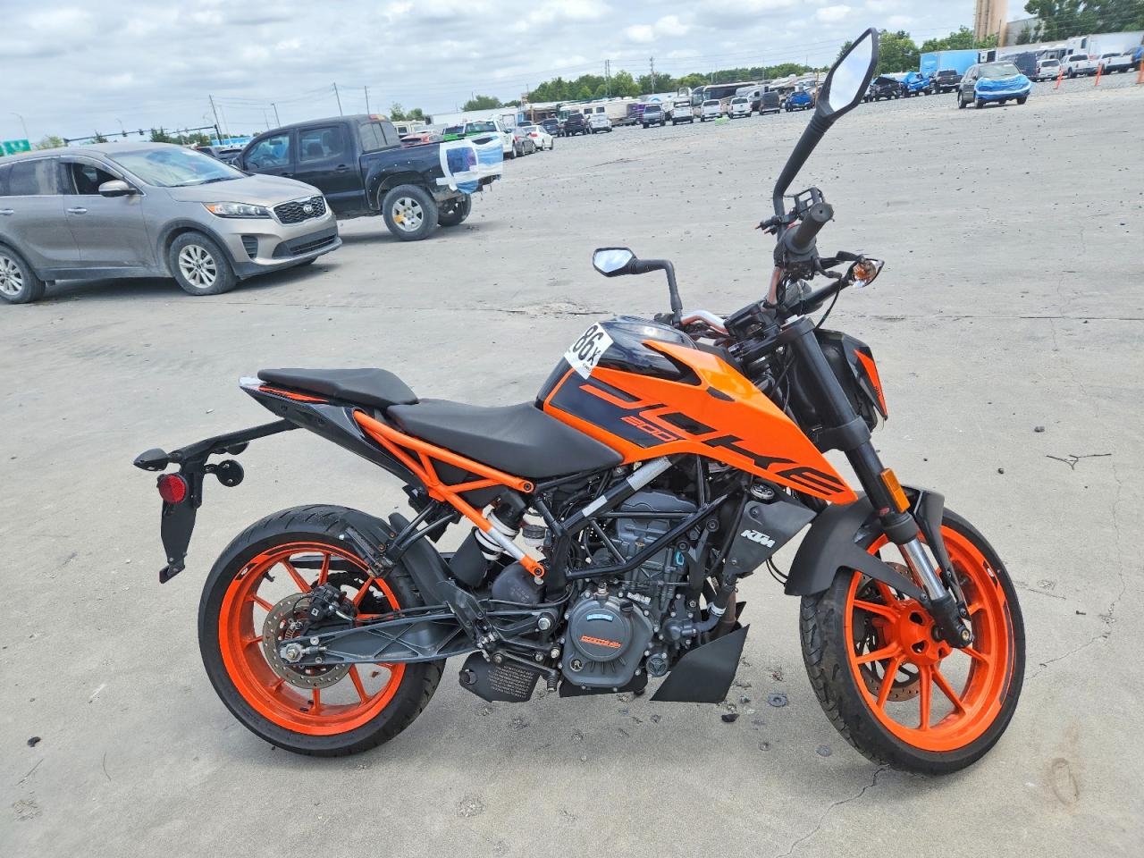 Salvage KTM Motorcycle Image