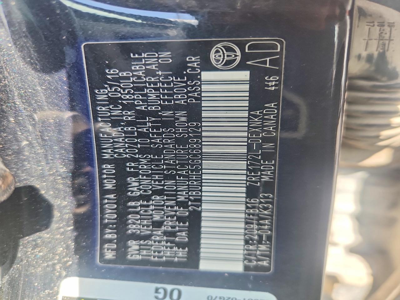 Toyota Corolla Le
