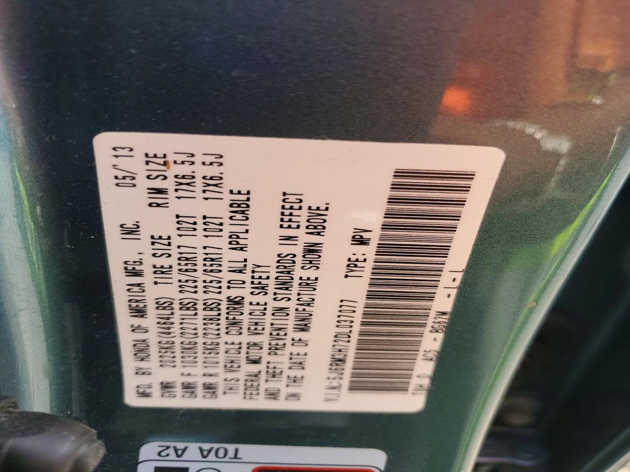 Honda Crv Exl