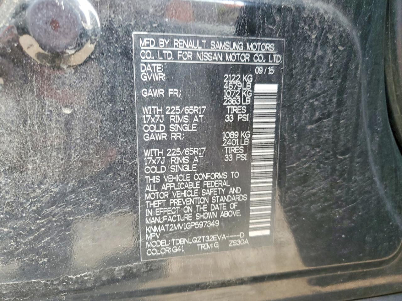 Nissan Rogue Sv