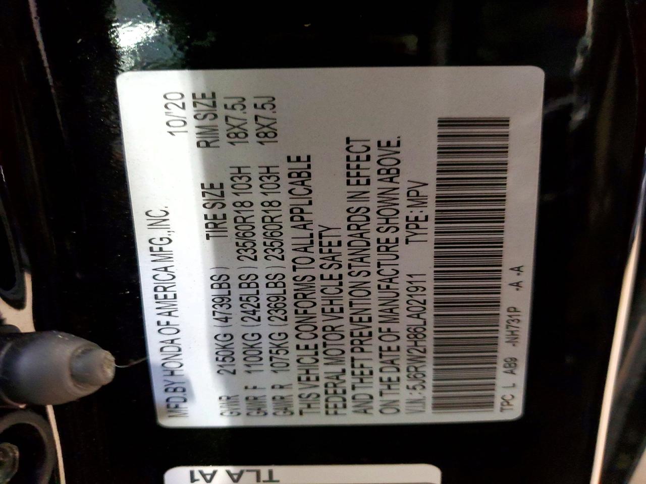 Honda Crv Exl