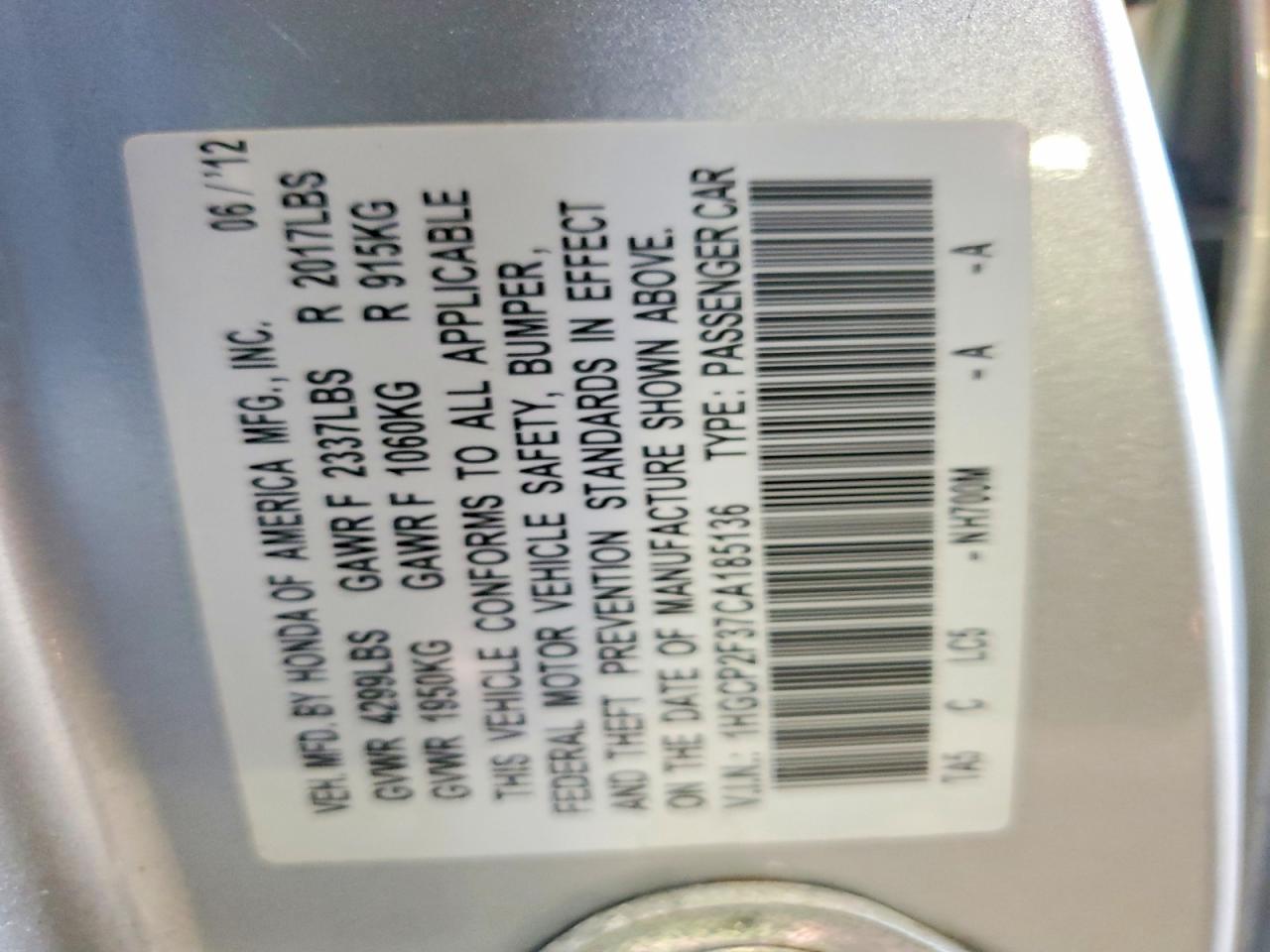 Honda Accord Lx
