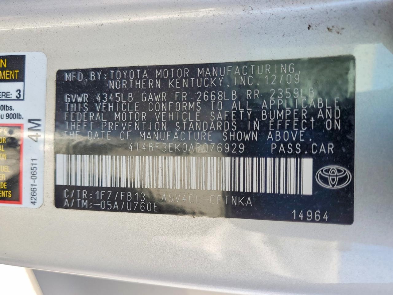 Toyota Camry Le