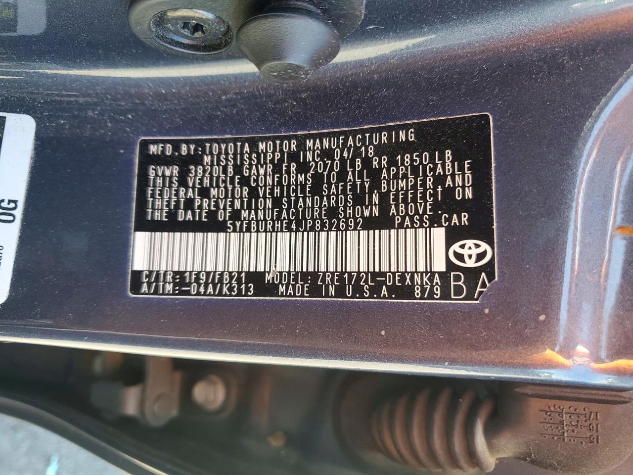 Toyota Corolla Le
