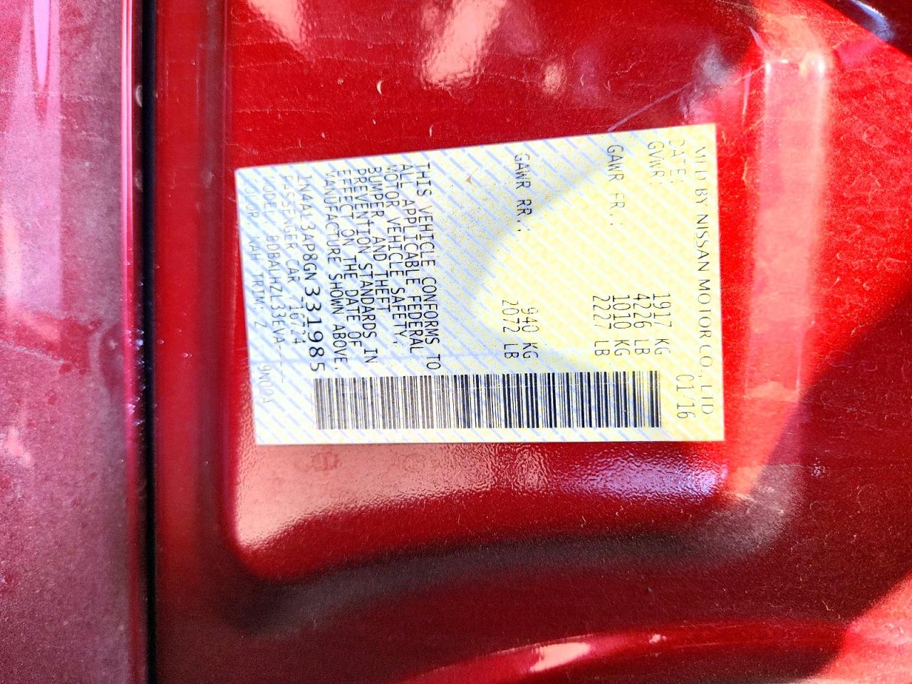 Nissan Altima 2.5 Sr