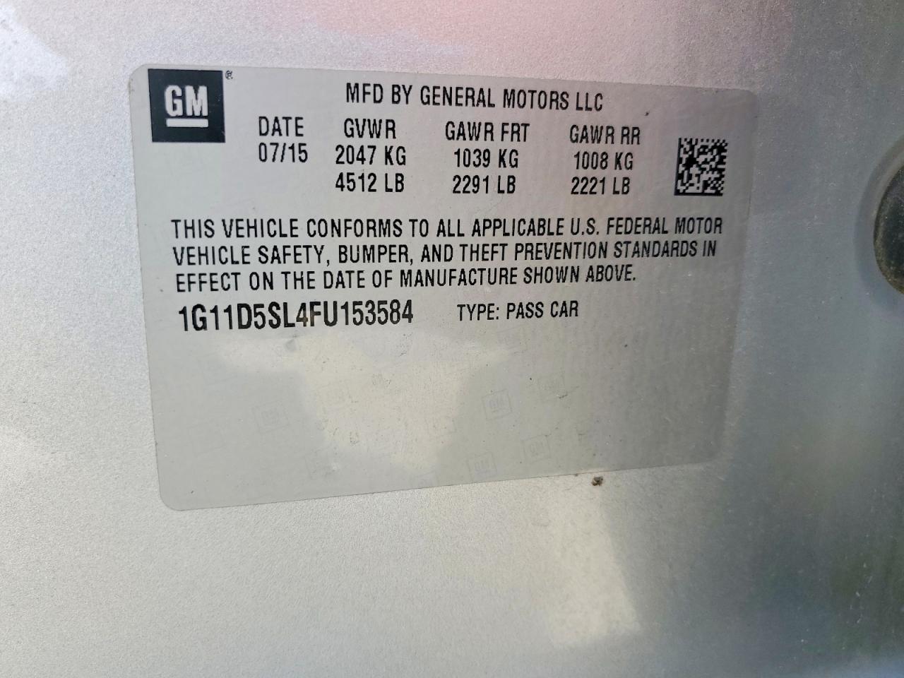 Chevrolet Malibu 2lt