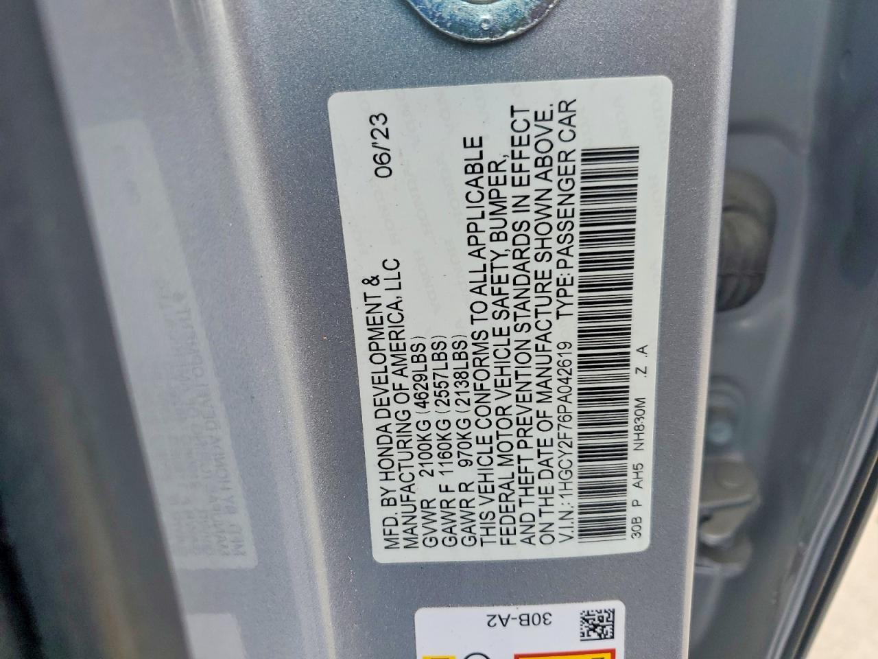 Honda Accord Hybrid Sport-l