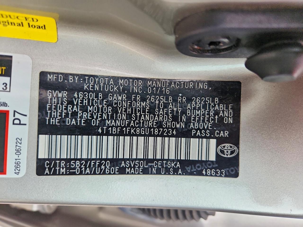 Toyota Camry Se