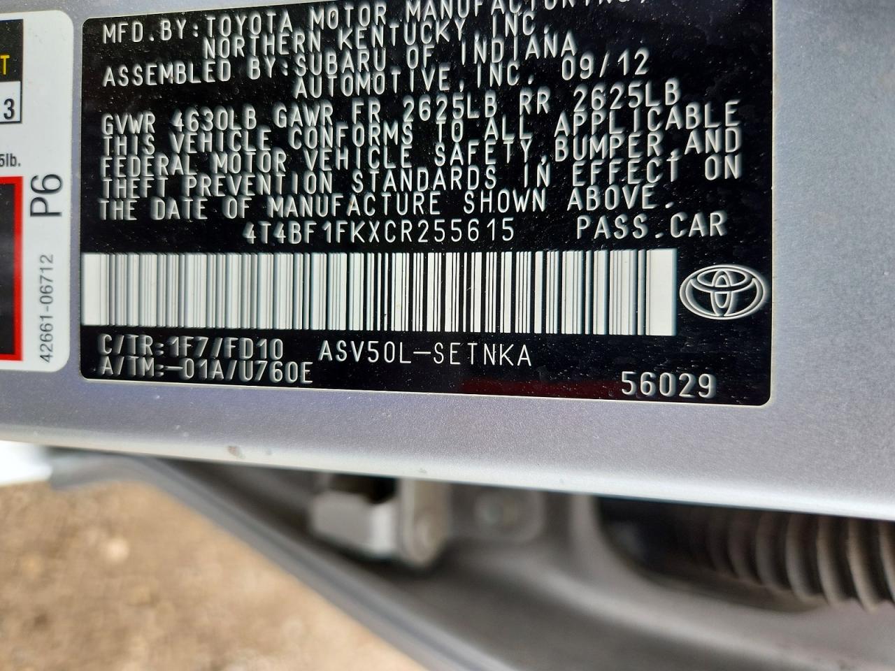 Toyota Camry Le