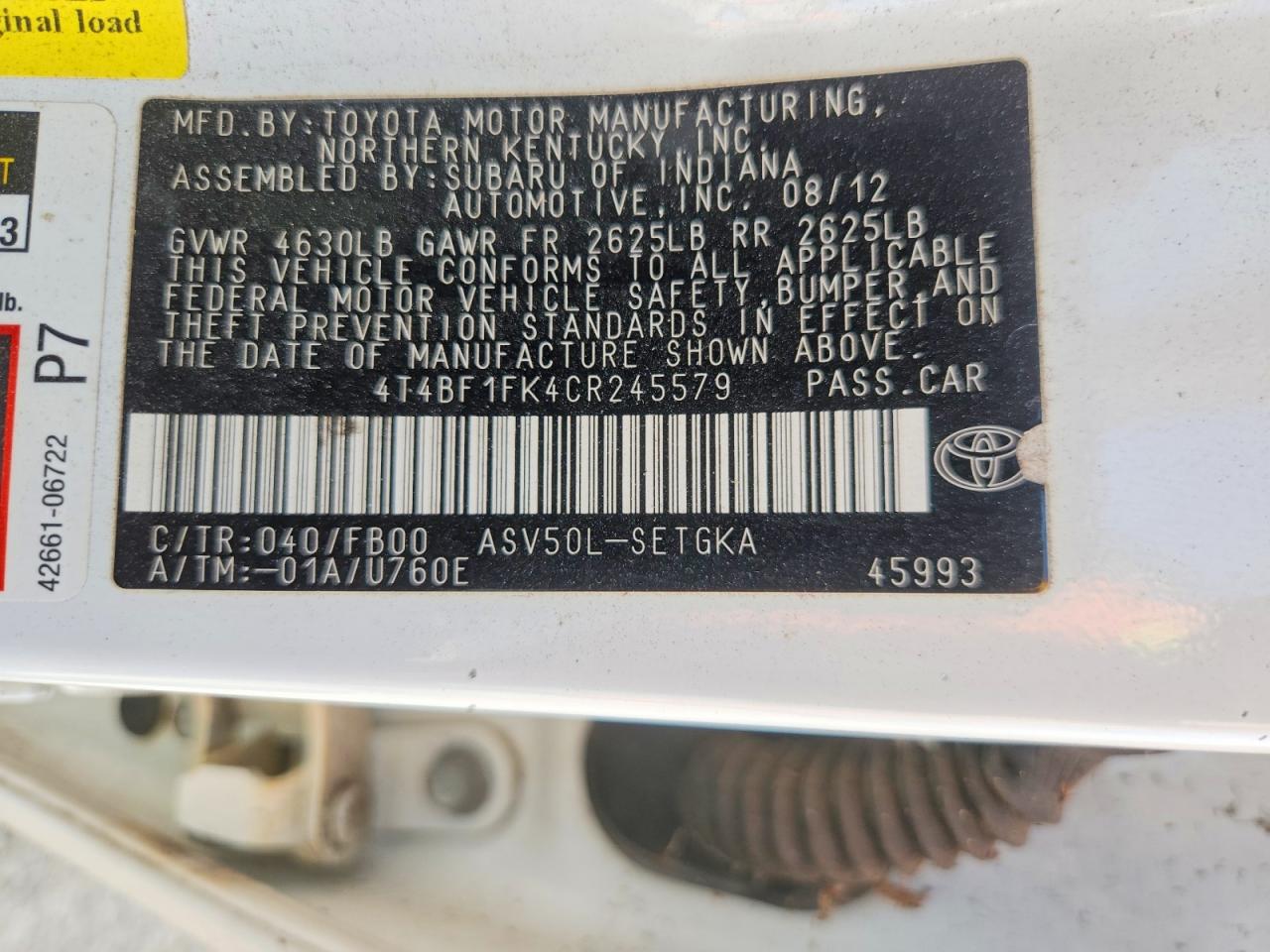 Toyota Camry Xle