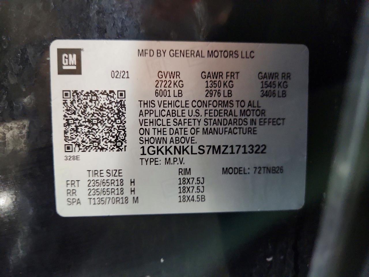GMC Acadia Sle