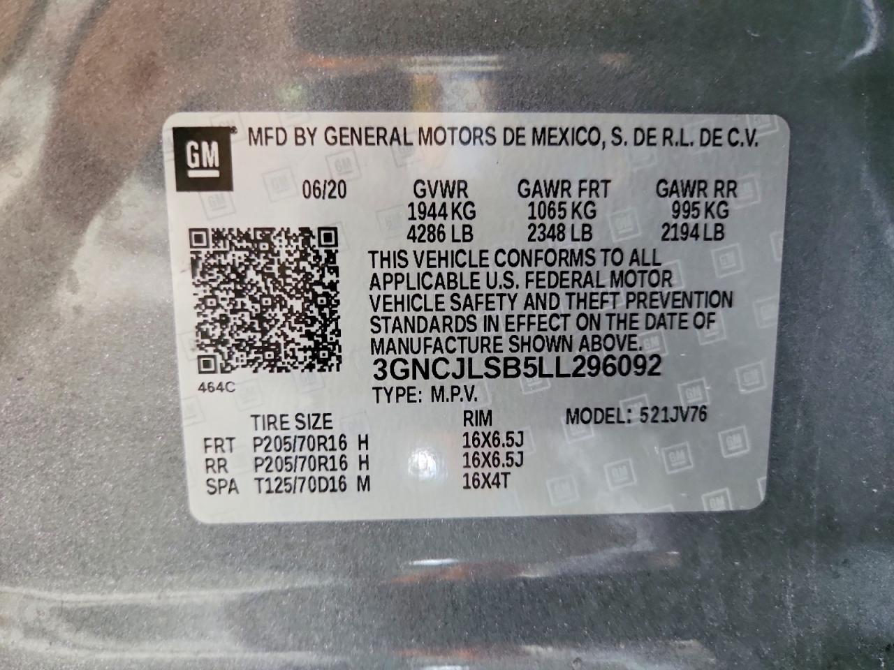 Chevrolet Trax 1lt