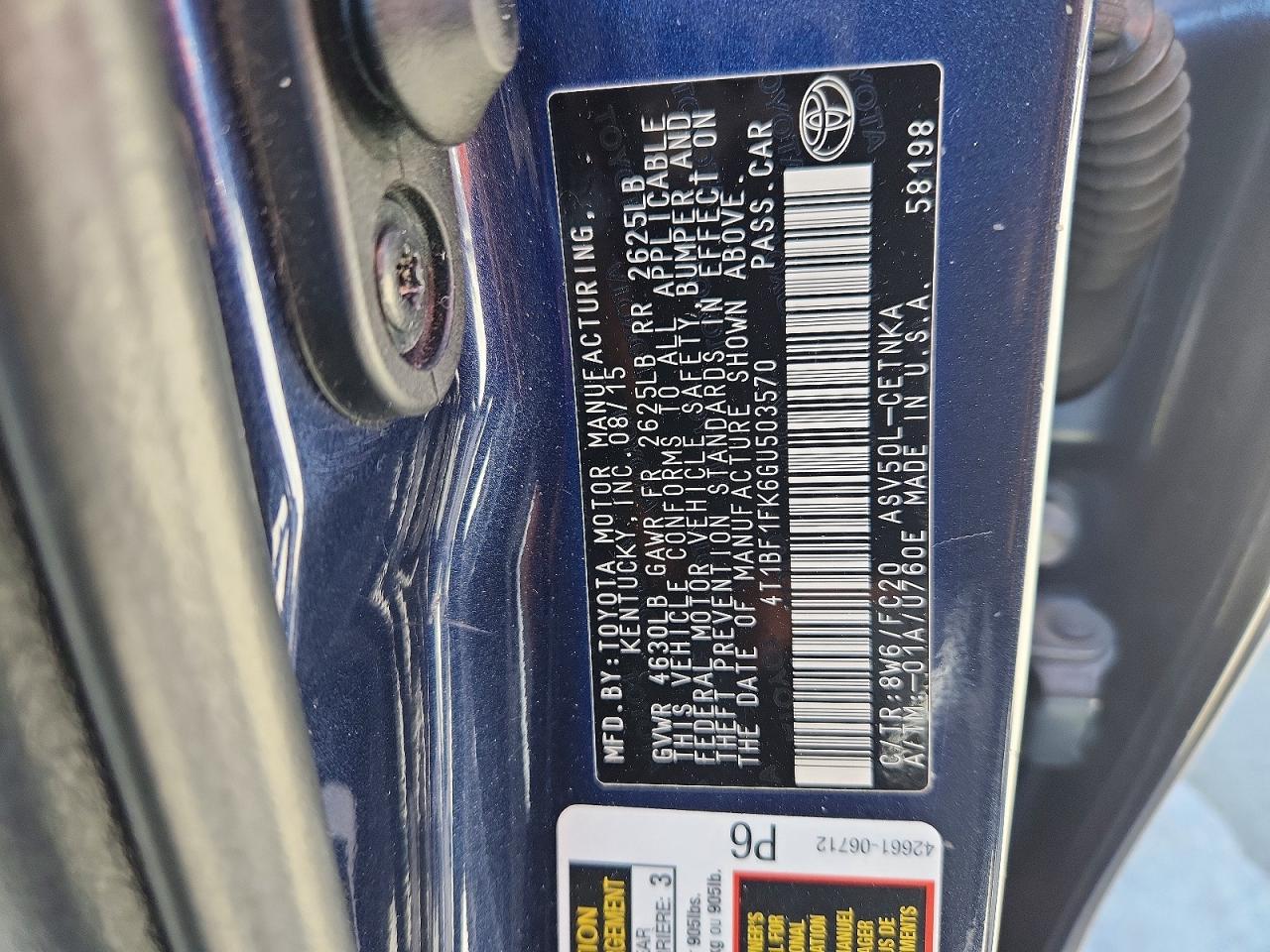 Toyota Camry Le