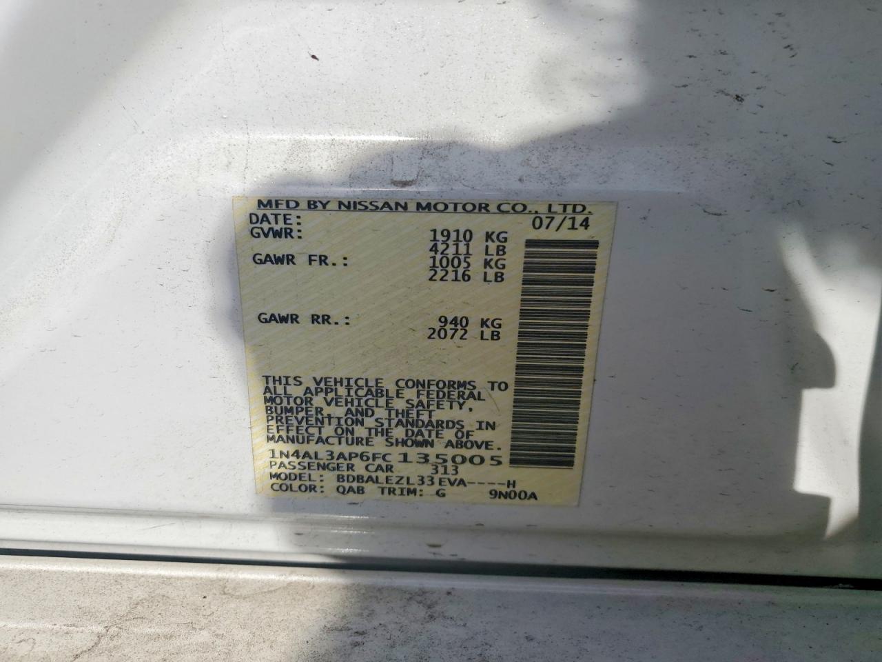 Nissan Altima 2.5 S