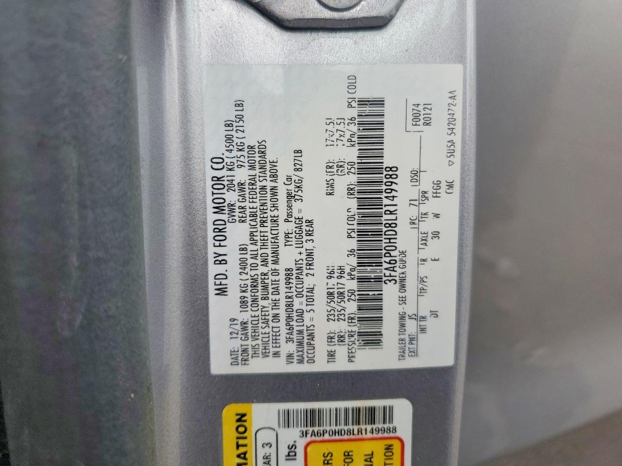 Ford Fusion Se