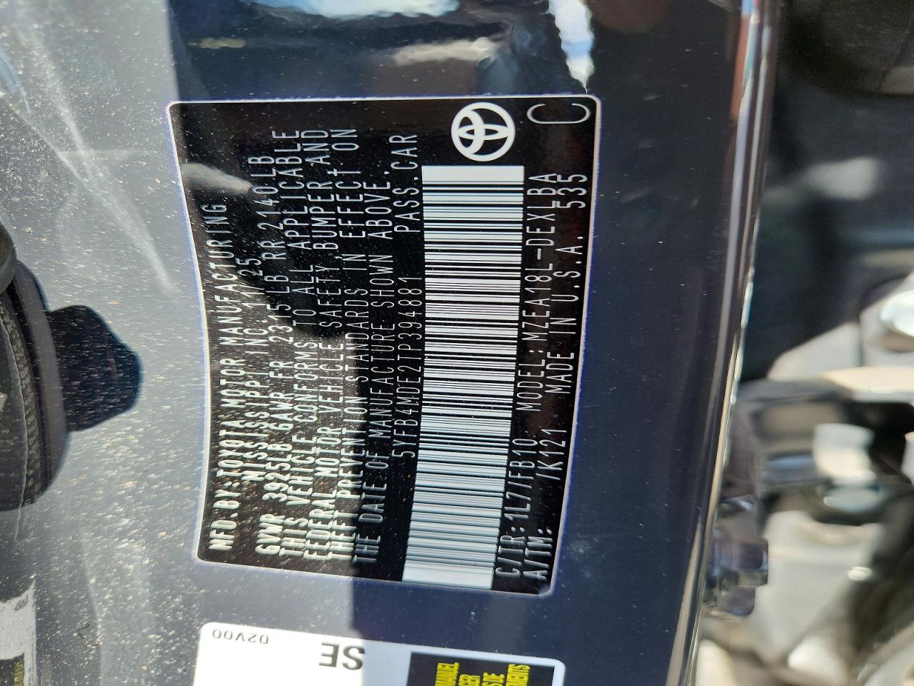 Toyota Corolla Le