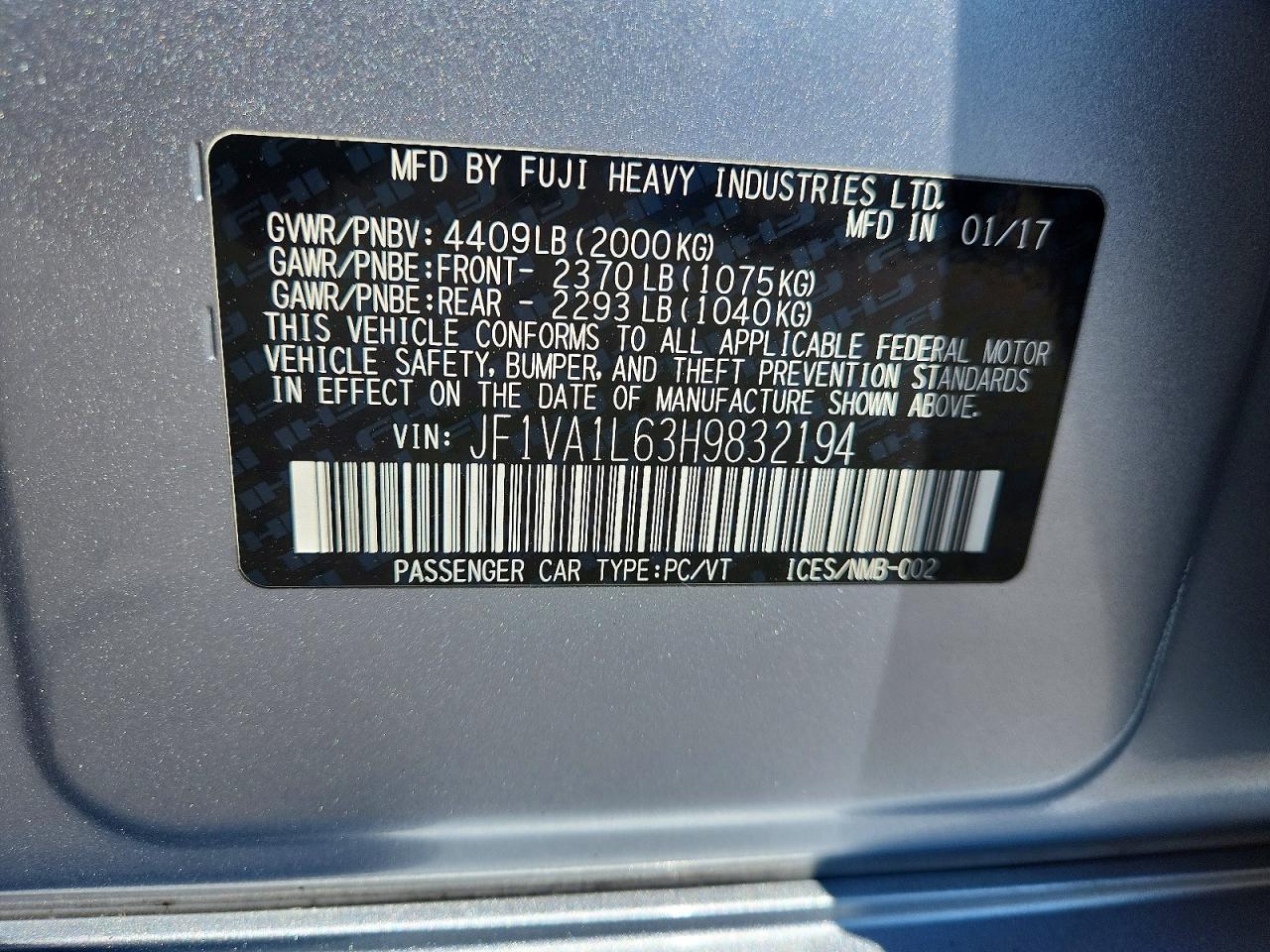 Subaru WRX Limited