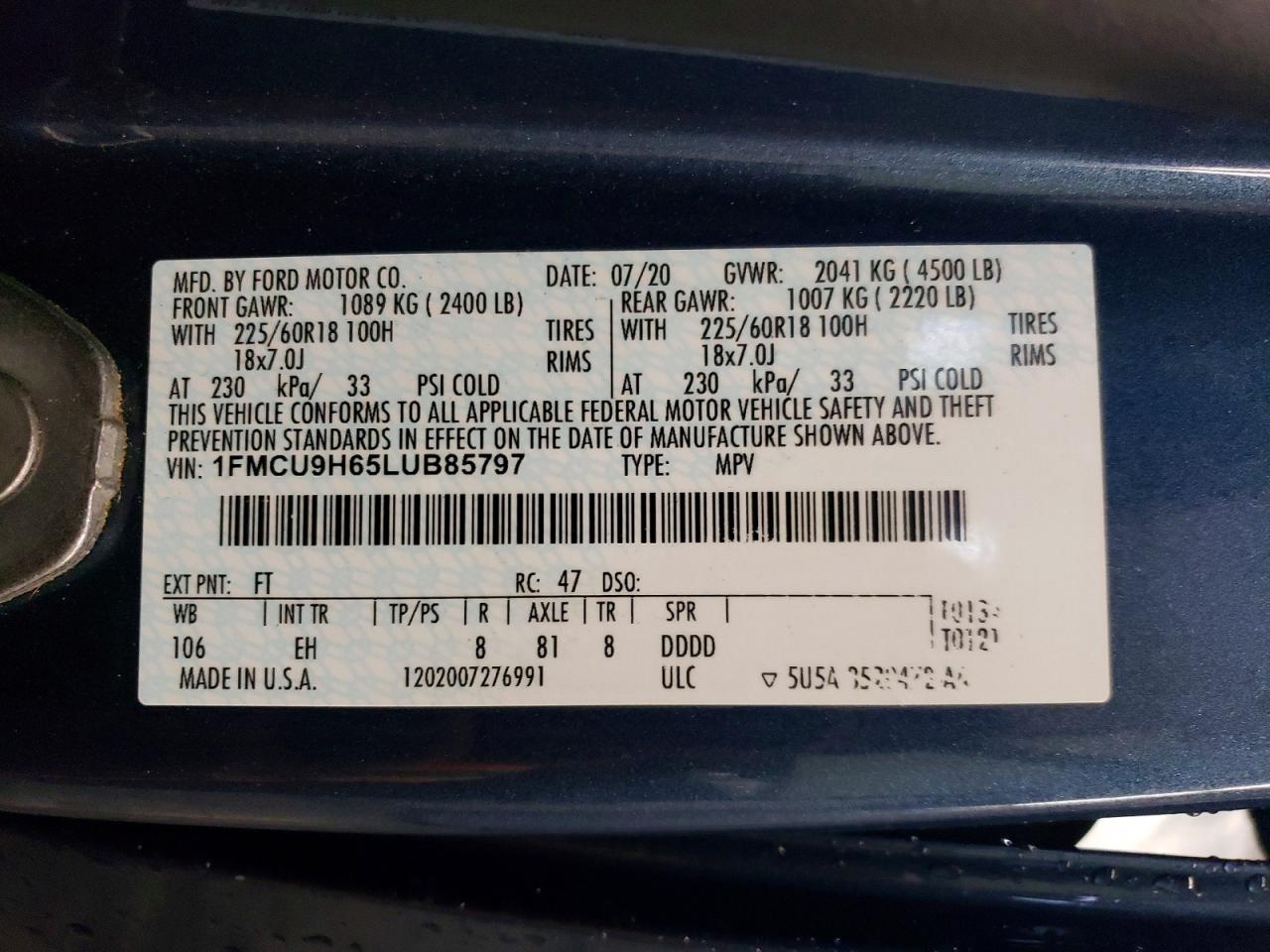 Ford Escape Sel