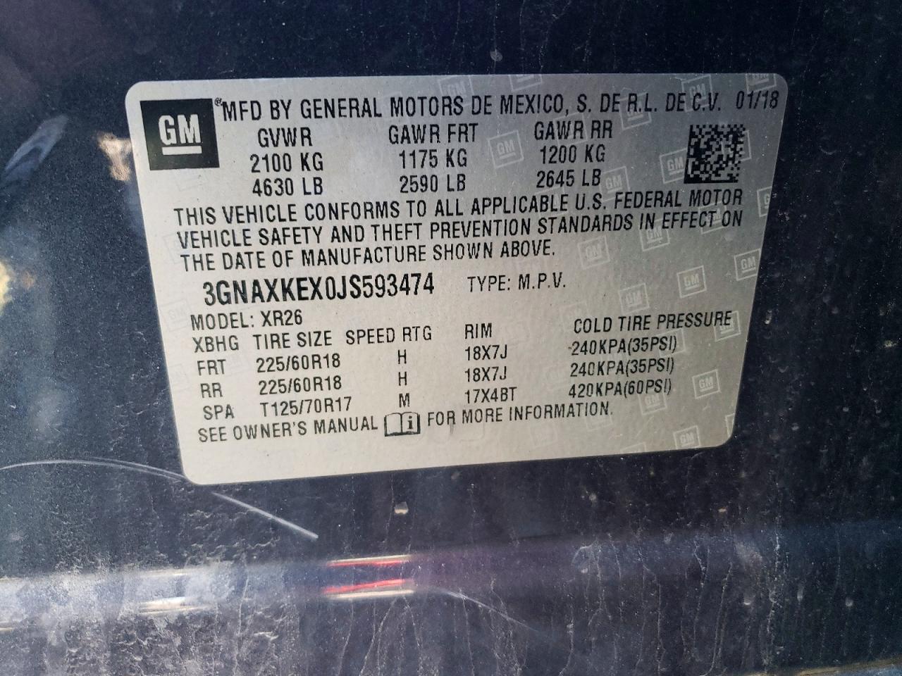 Chevrolet Equinox Lt