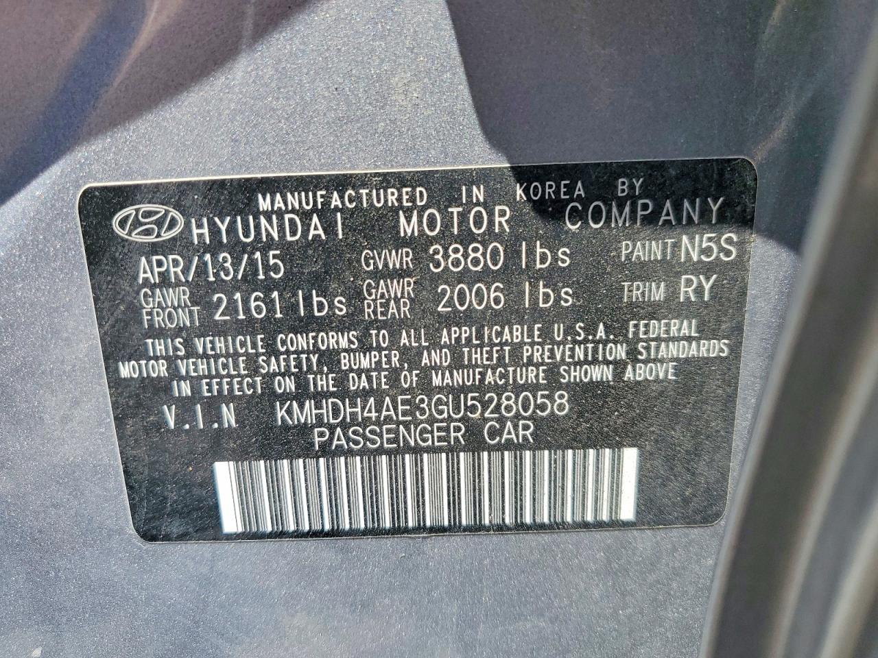 Hyundai ELANTRA Value Edition