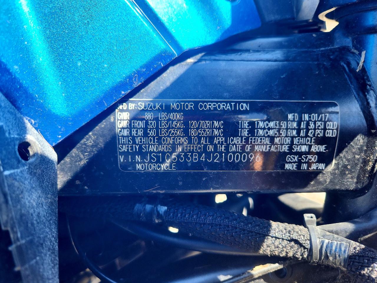 Suzuki Gsx-s750 M M