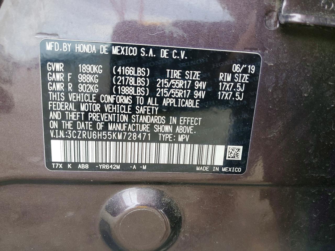 Honda HR-V Ex