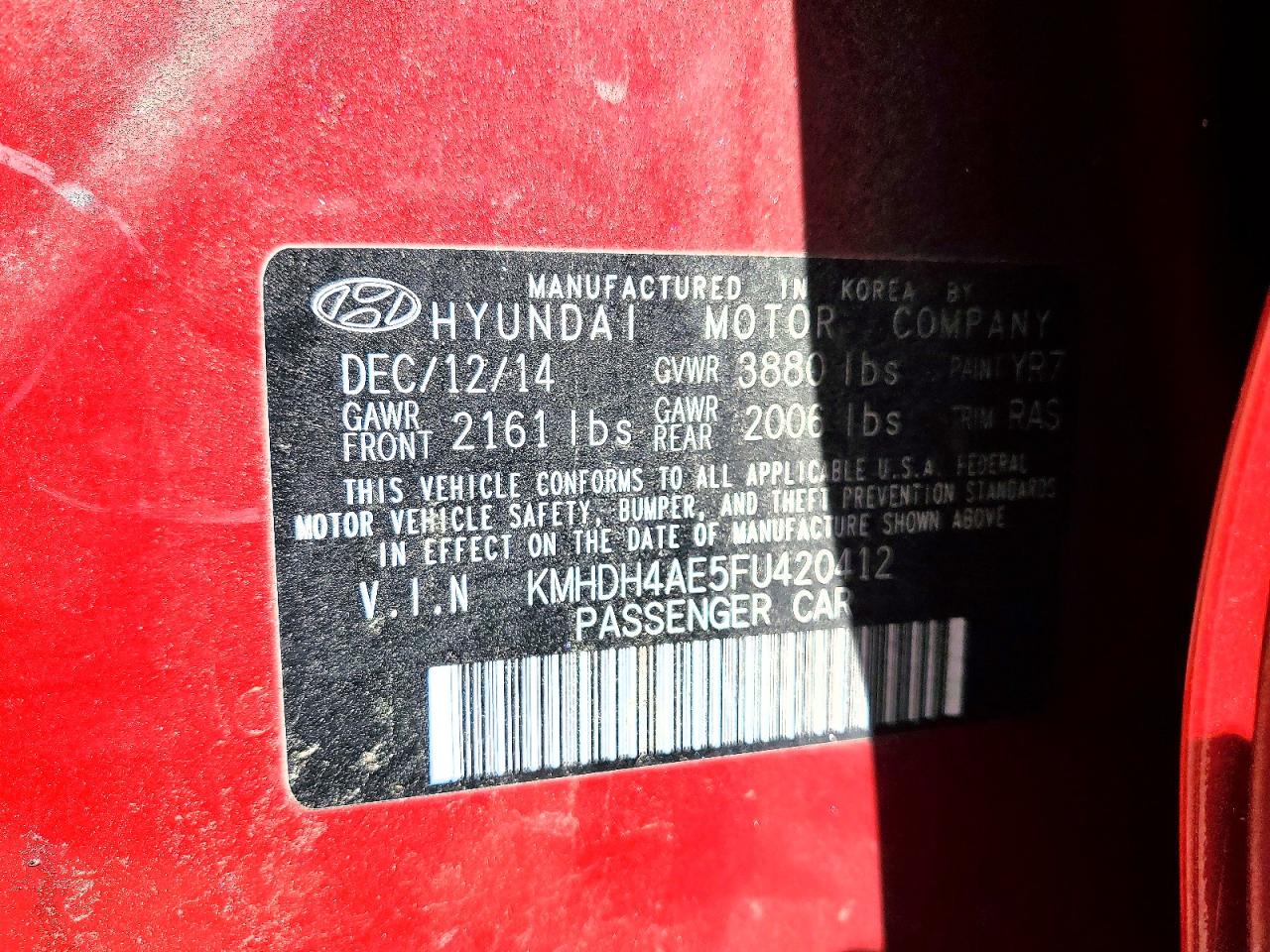 Hyundai ELANTRA Se