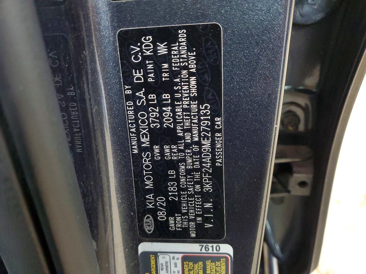 Kia Forte Lxs