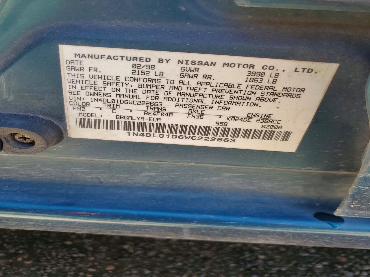 Nissan Altima Xe