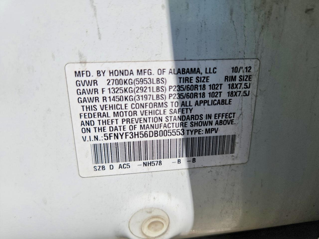 Honda Pilot Exl