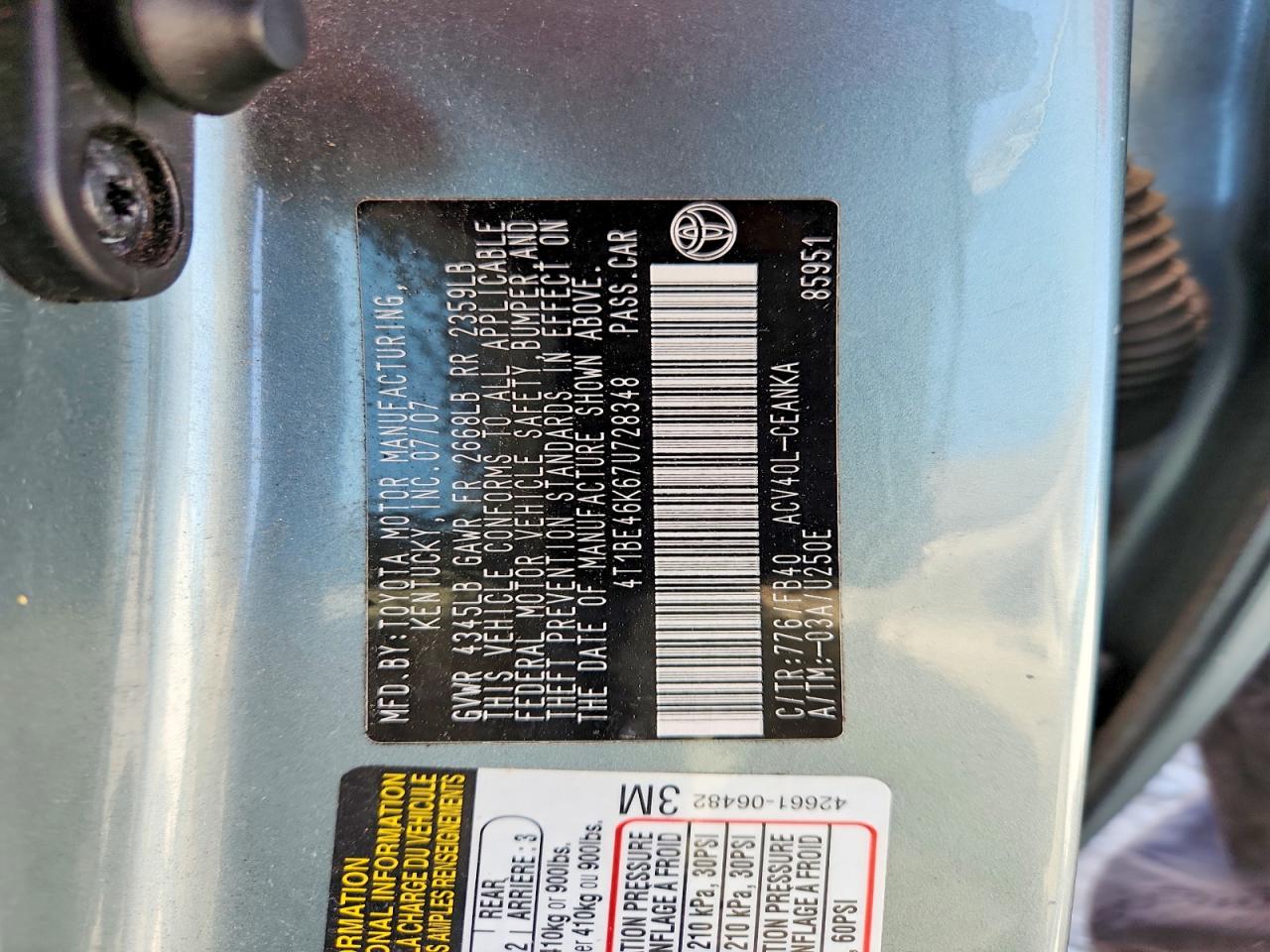 Toyota Camry Le