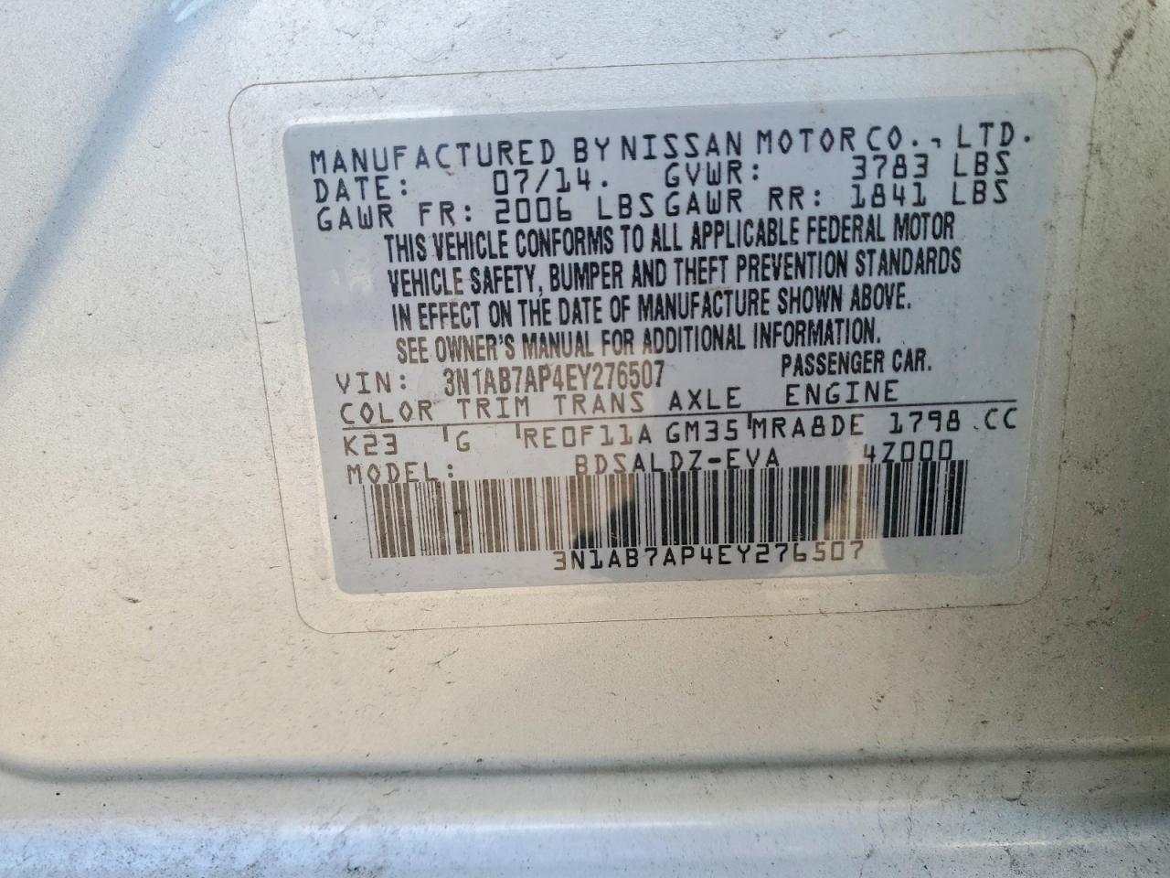Nissan Sentra Sv