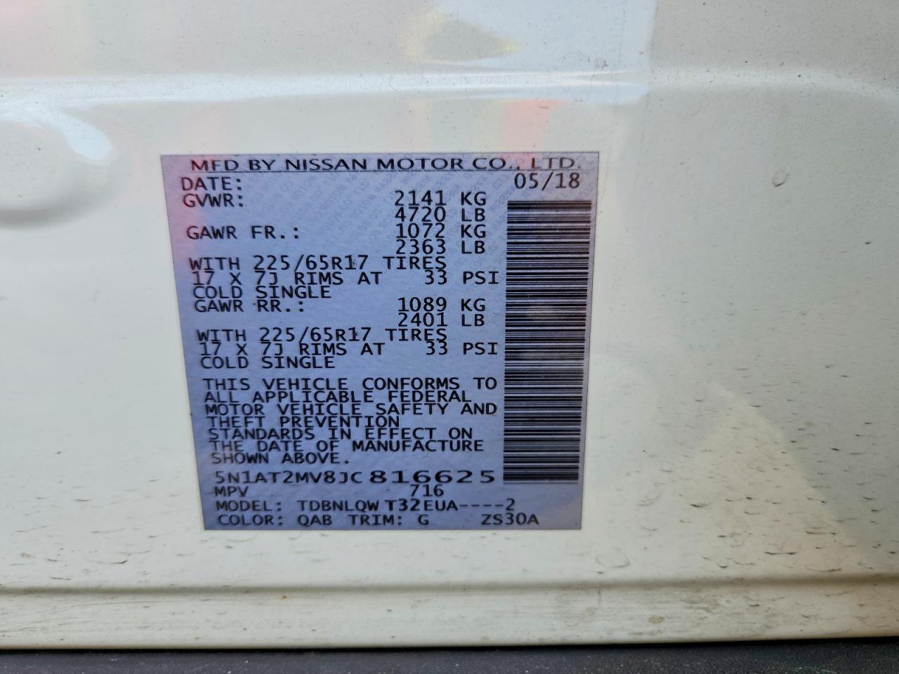 Nissan Rogue Sv