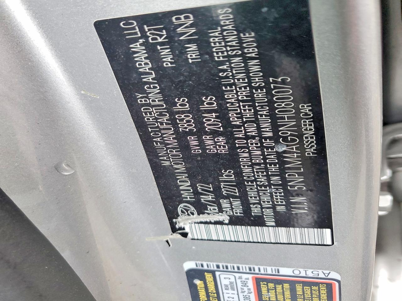 Hyundai ELANTRA Sel