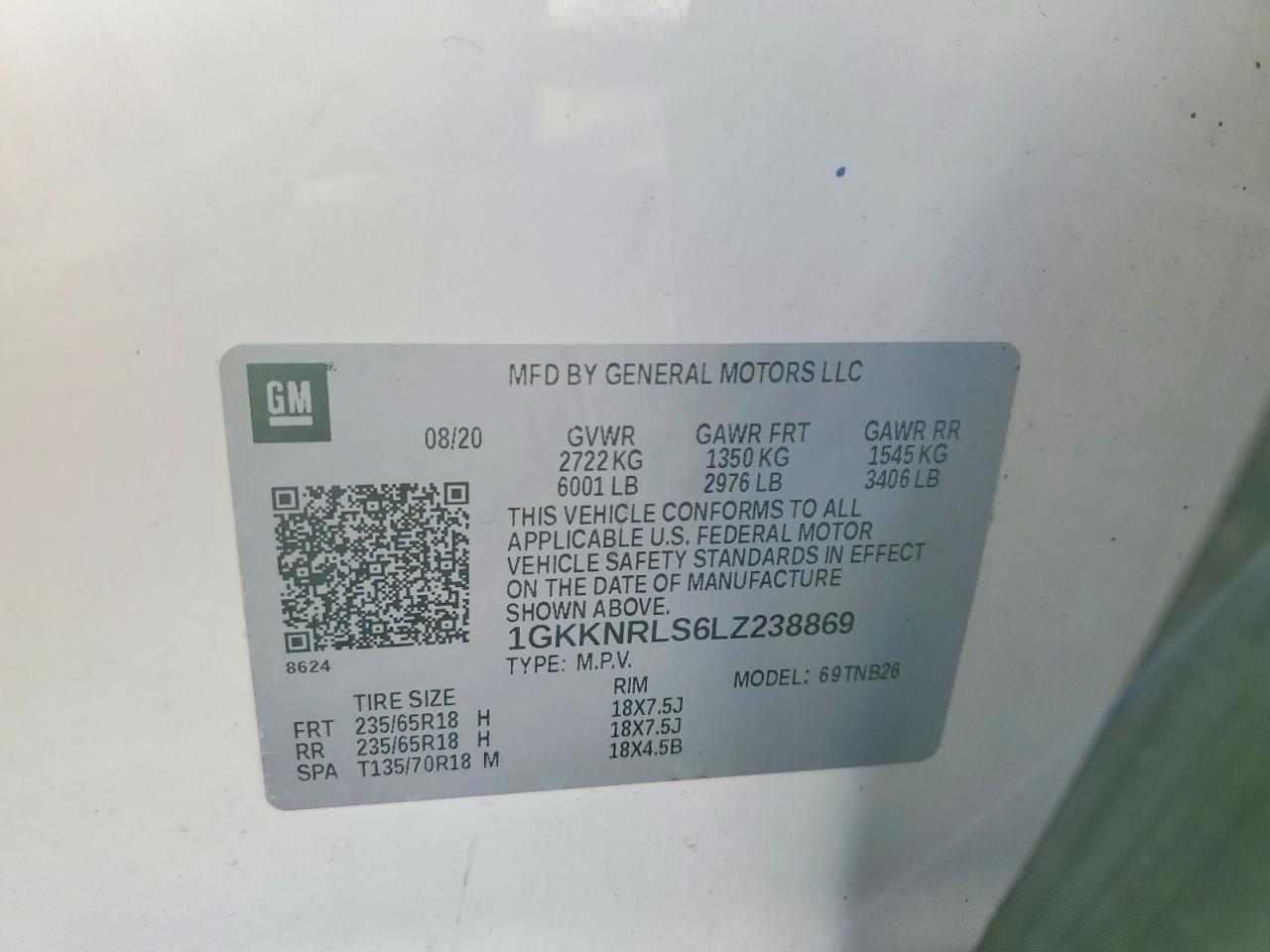 GMC Acadia Sle