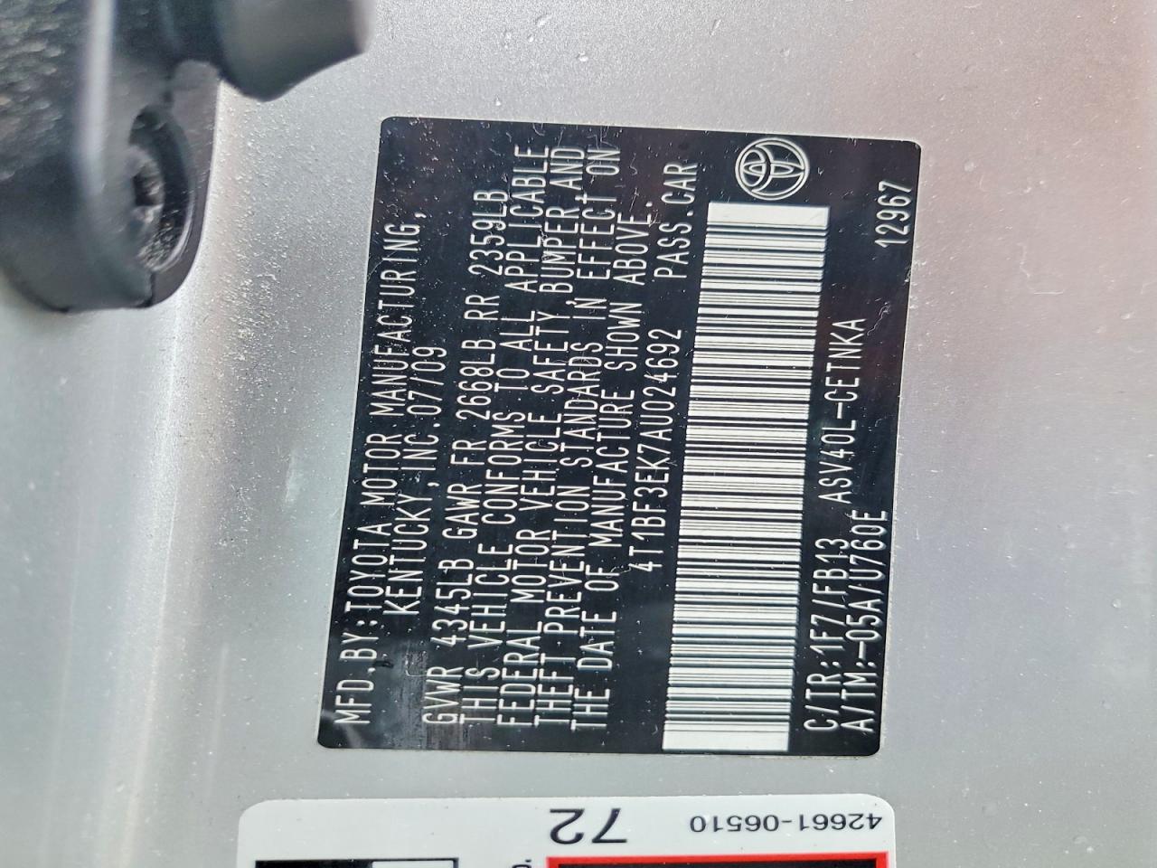 Toyota Camry Le