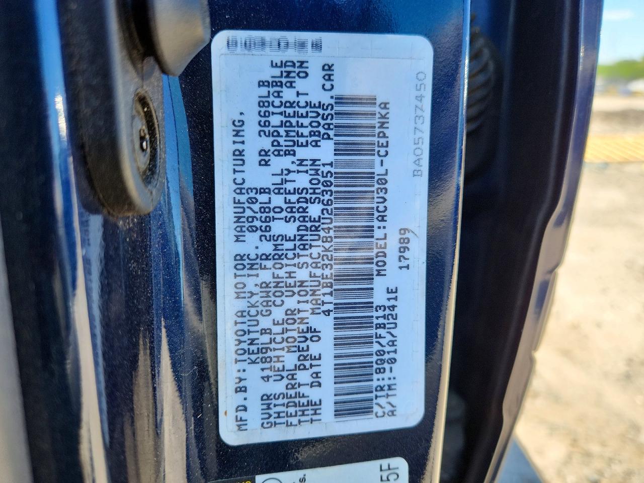 Toyota Camry Le