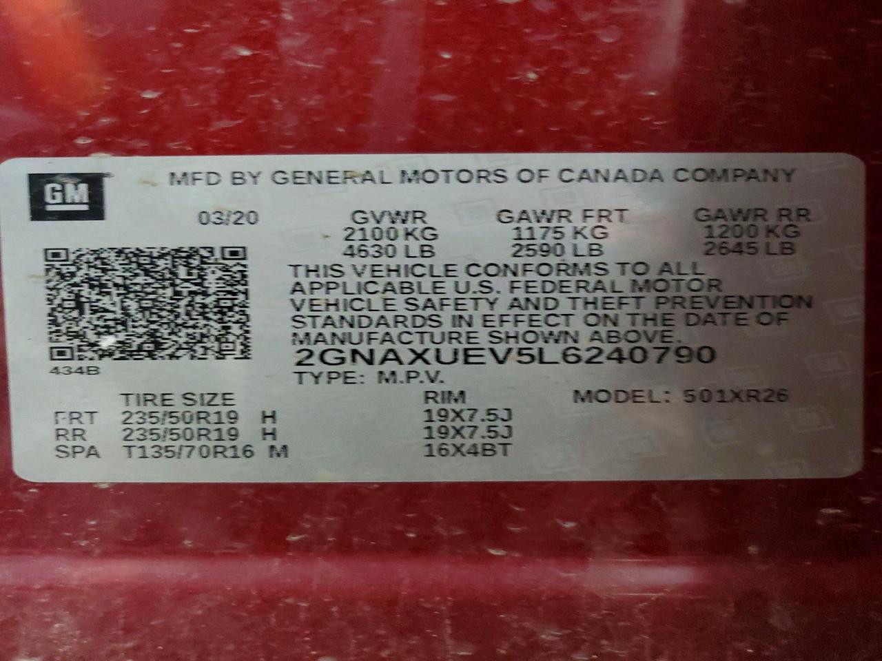 Chevrolet Equinox Lt