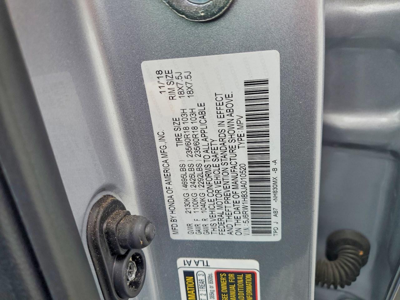 Honda Crv Exl
