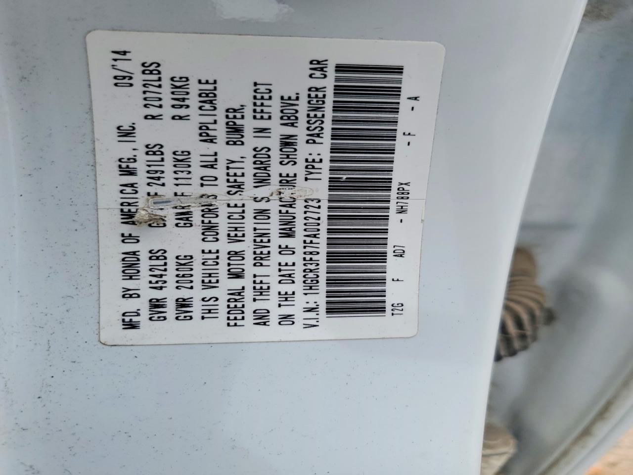Honda Accord Exl