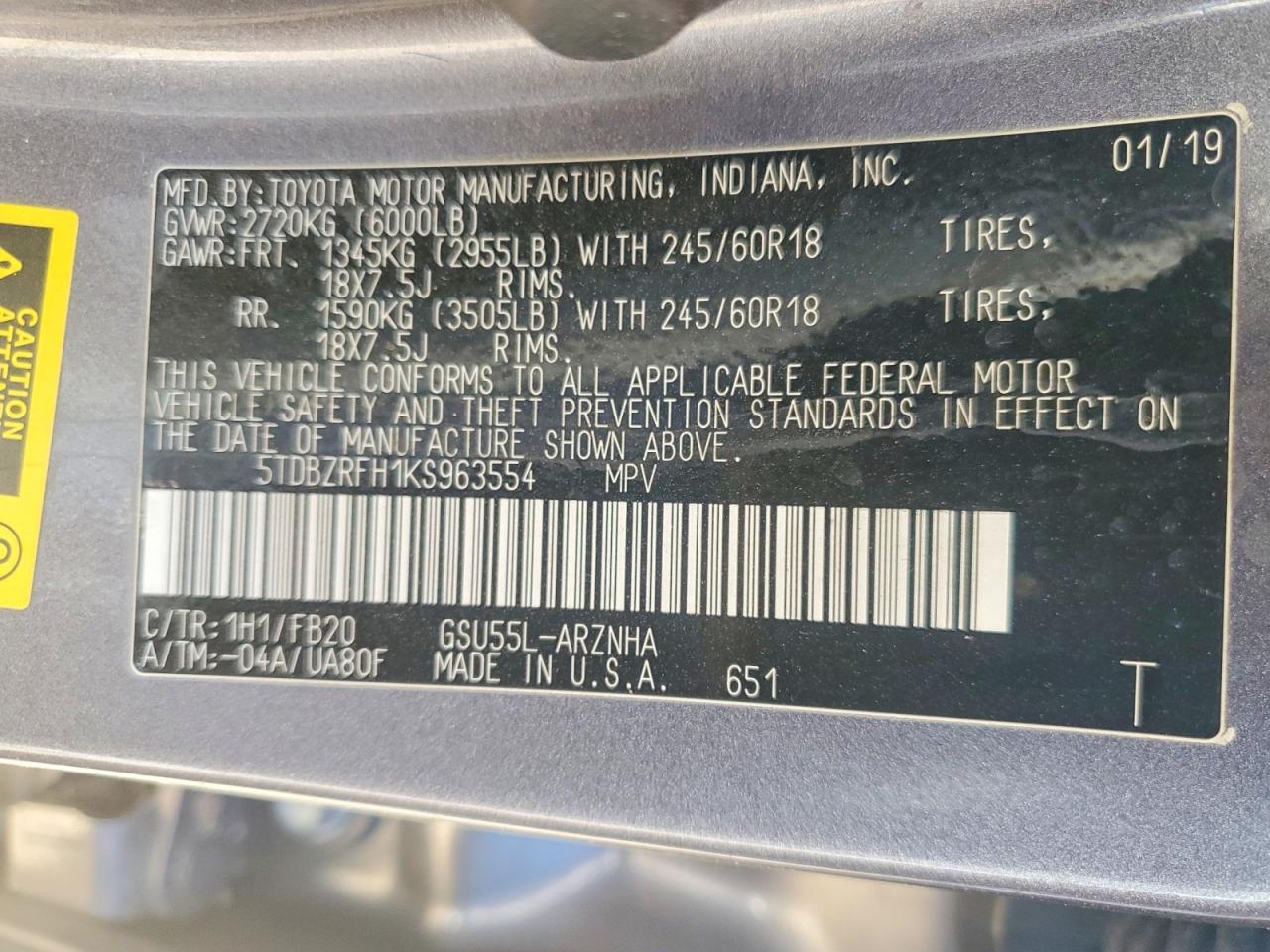 Toyota Highlander Xle