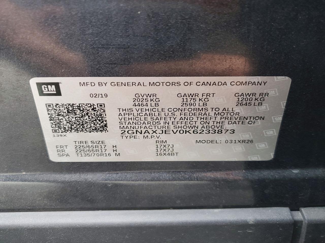 Chevrolet Equinox Lt