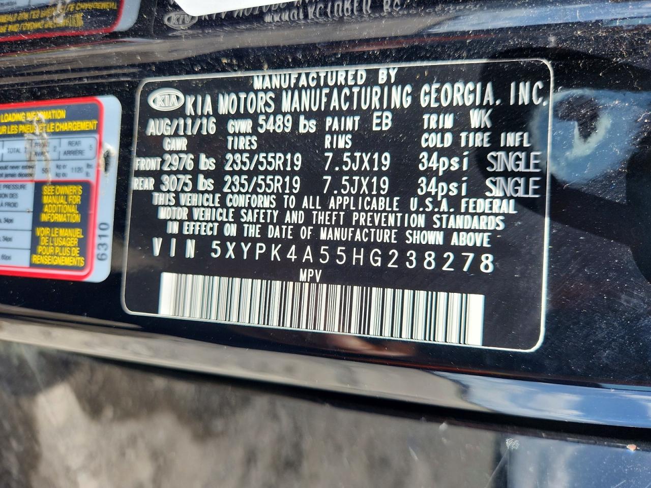 Kia Sorento Sx V6