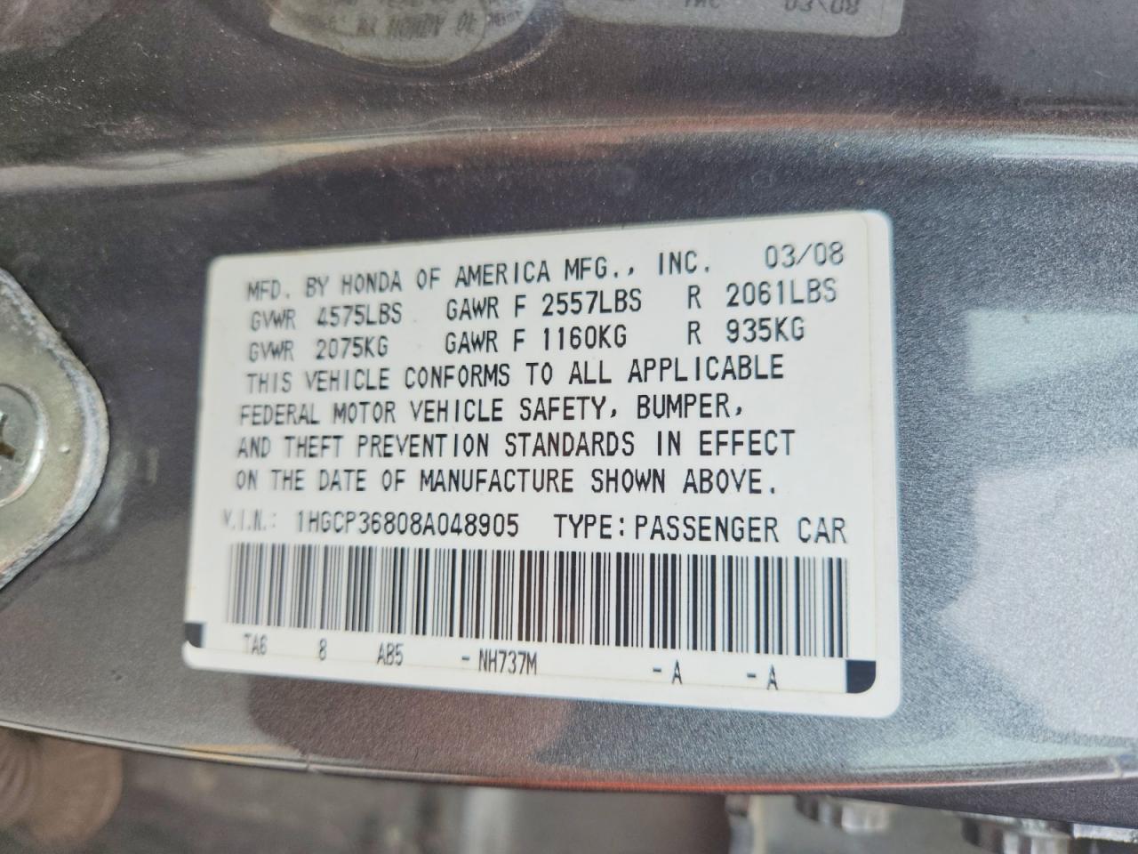 Honda Accord Exl