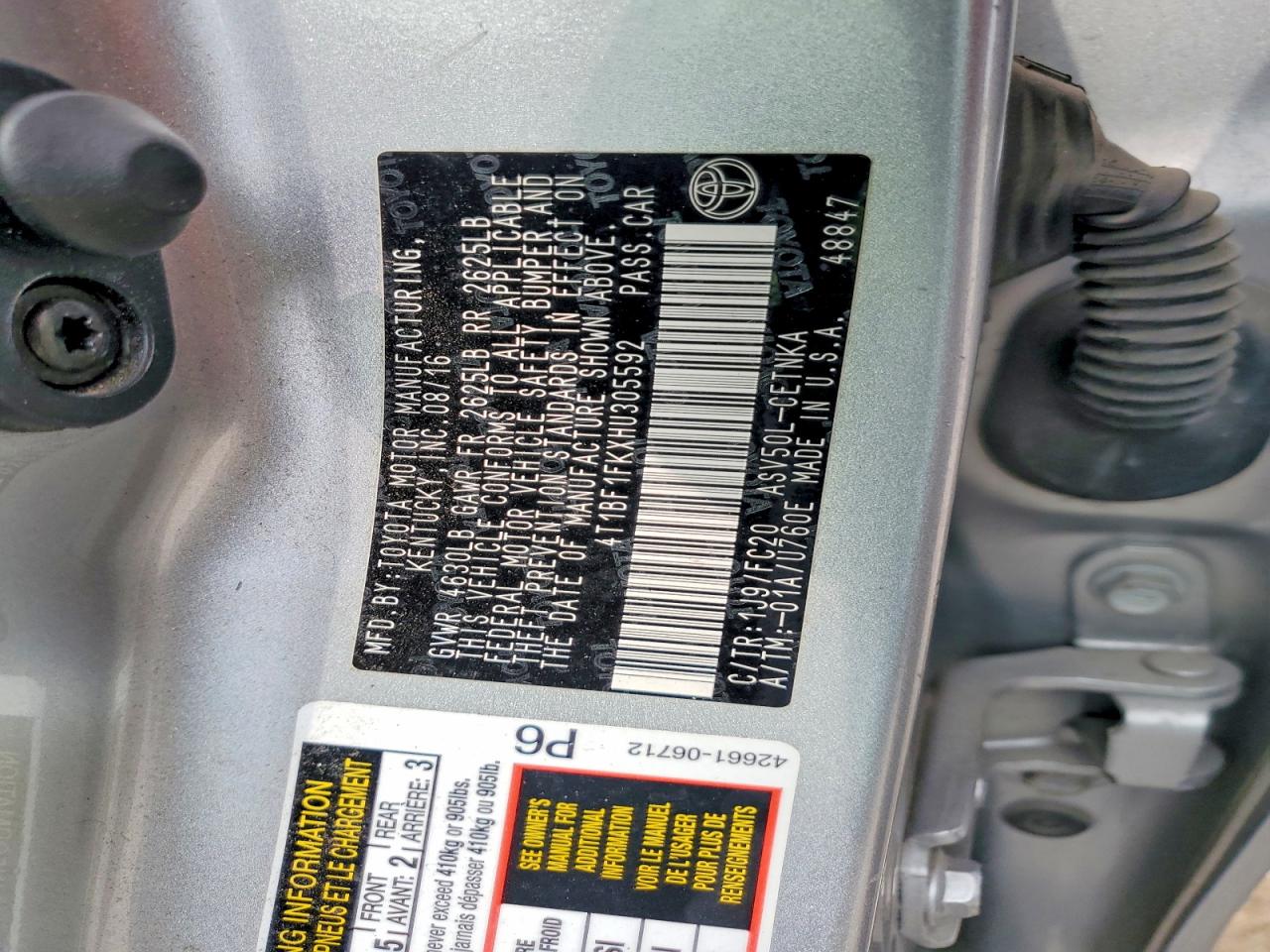 Toyota Camry Le