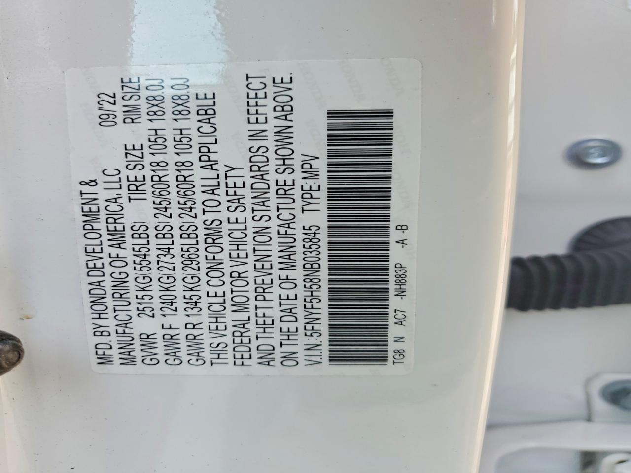 Honda Pilot Exl