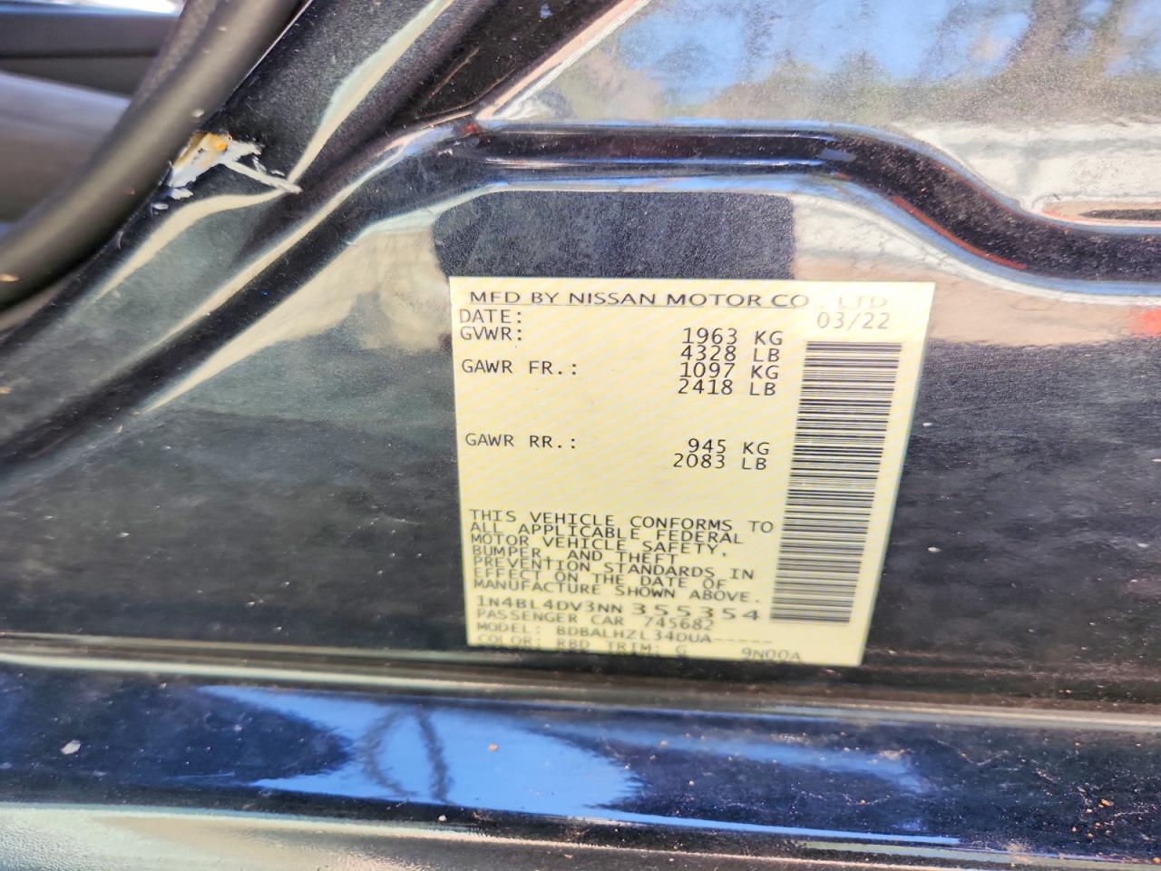 Nissan Altima 2.5 Sv